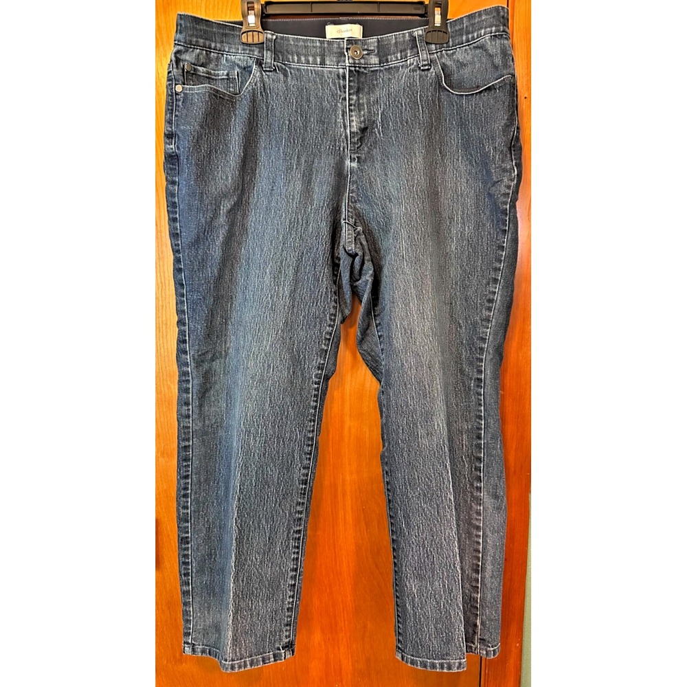 CJ Banks Womens Stretch Denim Blue Jeans 18W Petite